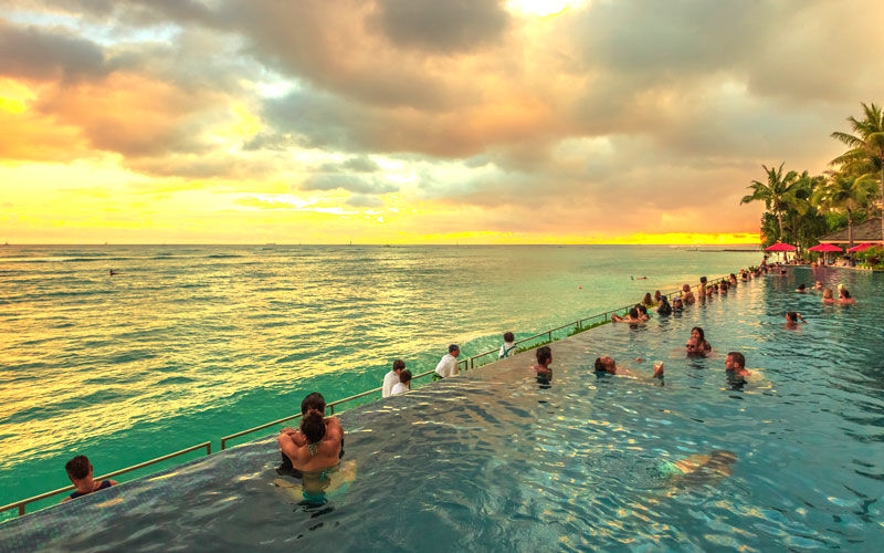Edge Infinity Pool, Sheraton Waikiki, United States