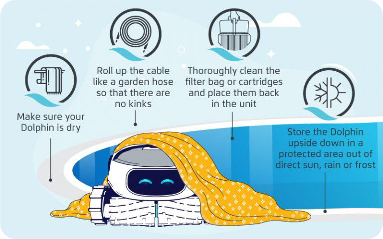 Store your pool cleaner safely
