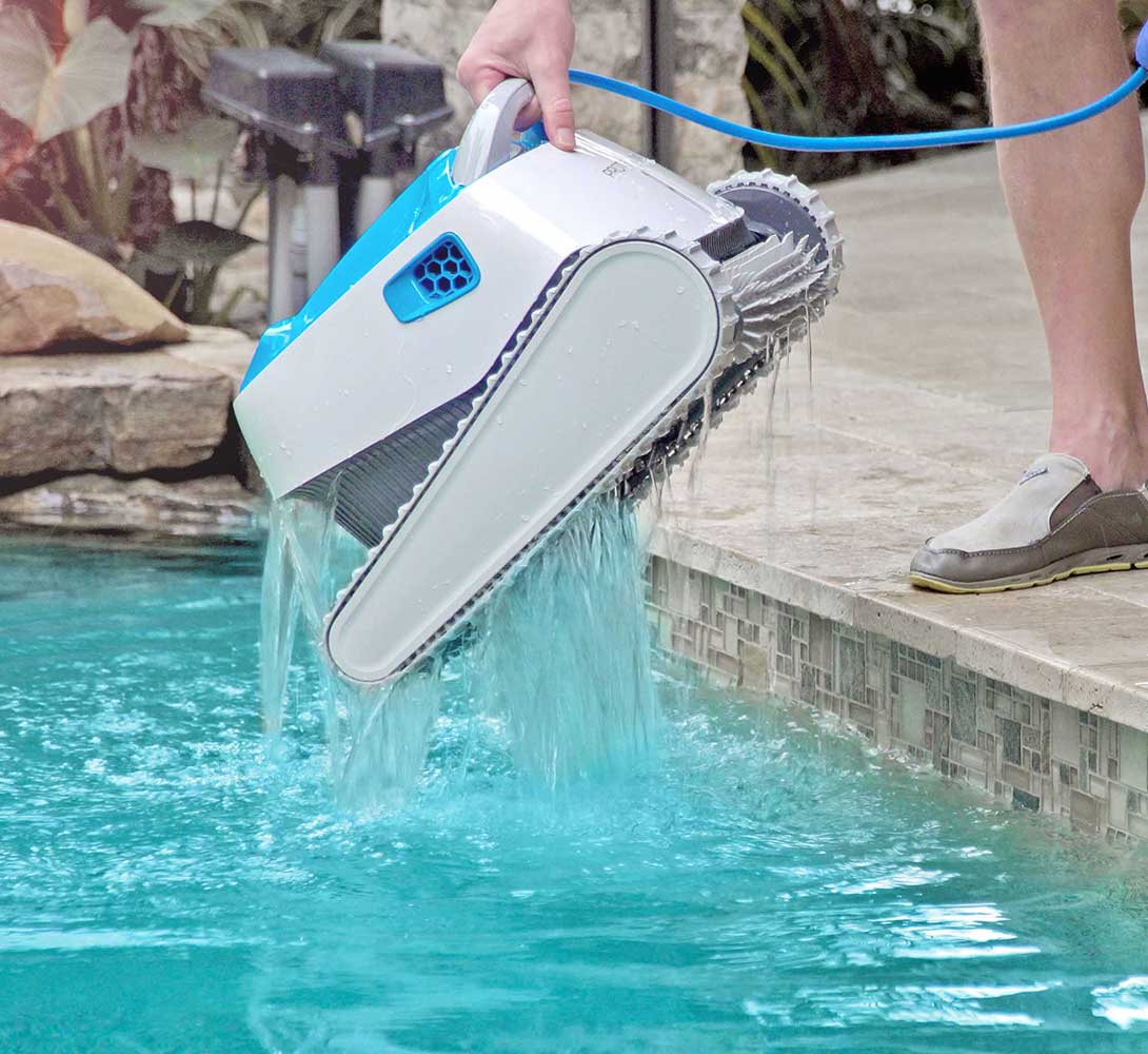 Ideal for Swimming Pools up to 50 Feet The Way of Pool Cleaning with WiFi Control DOLPHIN Proteus DX5i Robotic Pool Cleaner 